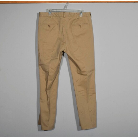 New LL Bean 290508 Men's Dark Khaki Double L Chinos Pants Sz 34W X 29 Ins - Picture 2 of 3